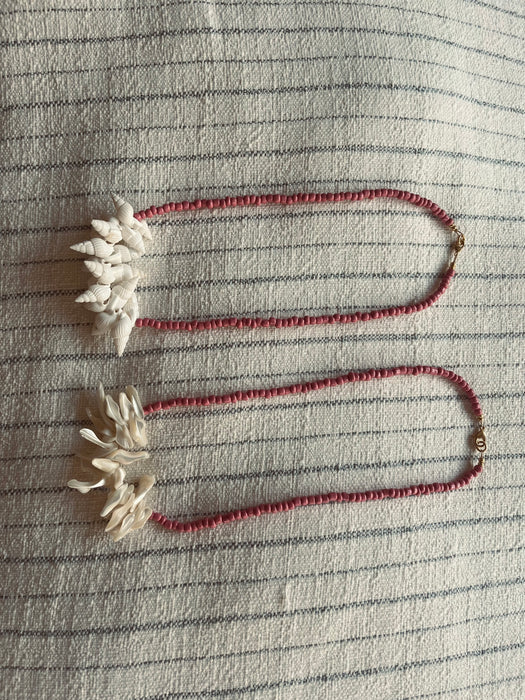 Pink mini shell necklace