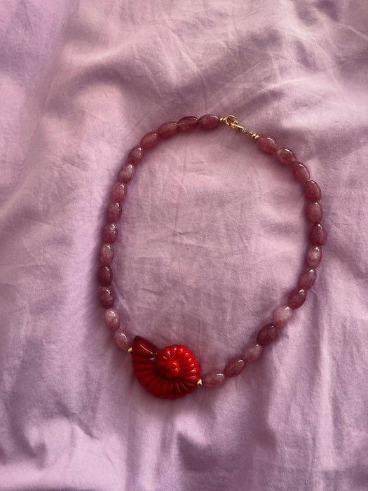 Shell bracelet Purple Red
