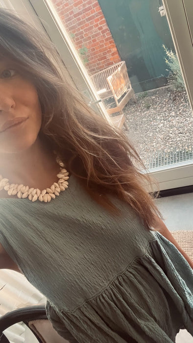 Big multi shell necklace