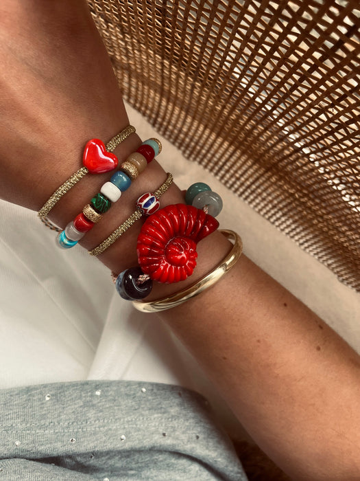 Shell disco bracelet