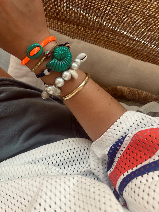 Orange bean bracelet