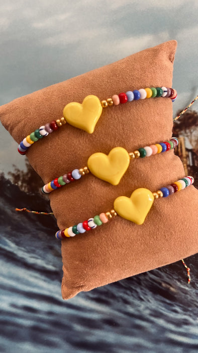 Yellow love bracelet
