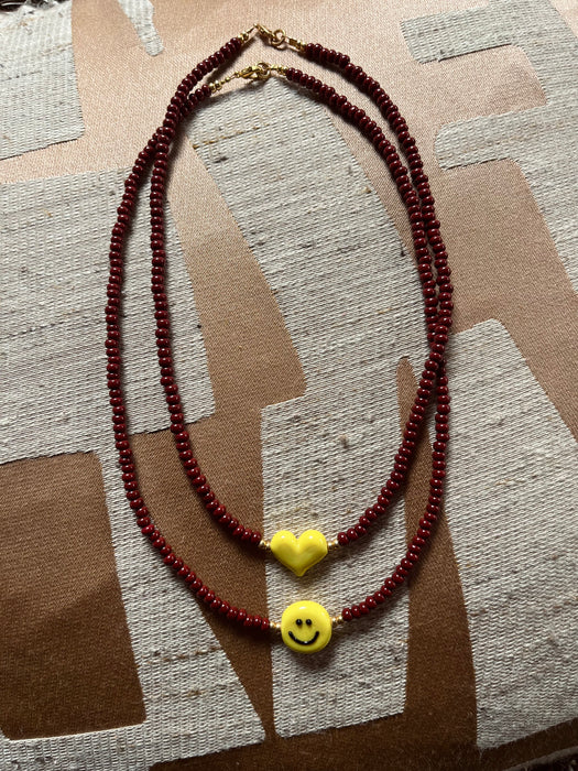 Love necklace | Burgundy