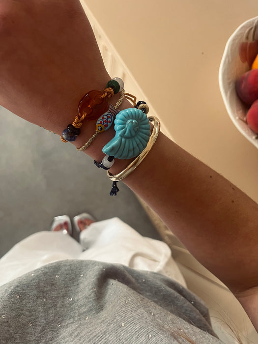 Shell bracelet | Blue