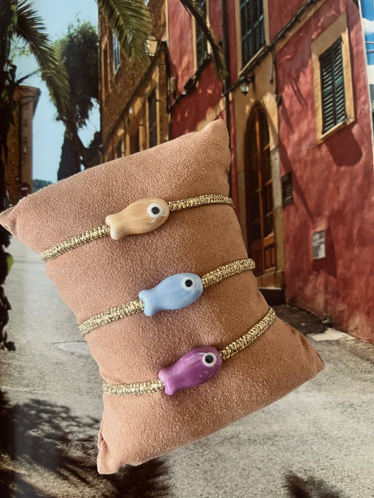 Fish beige bracelet