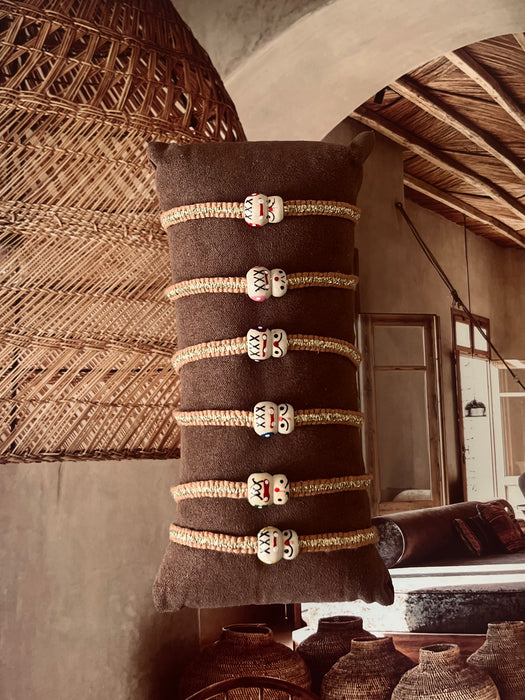 Lucky dol bracelet | Brown/Gold