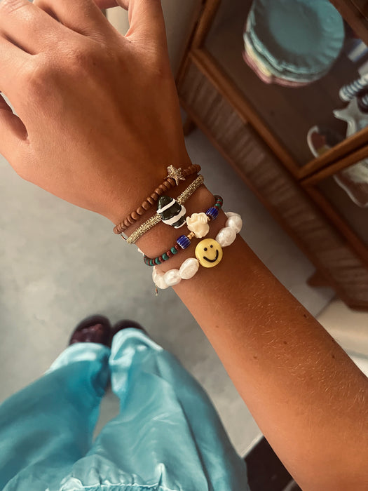 Pearl smiley bracelet