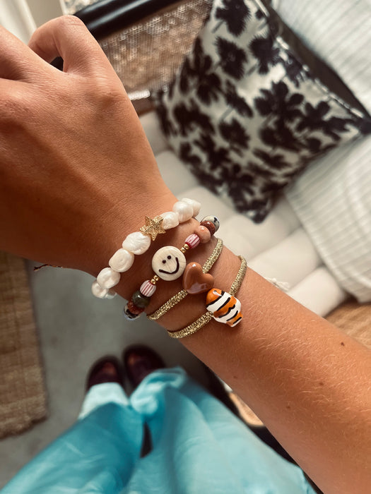 Pearl heart bracelet