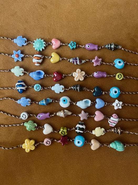 Multicharm anklet