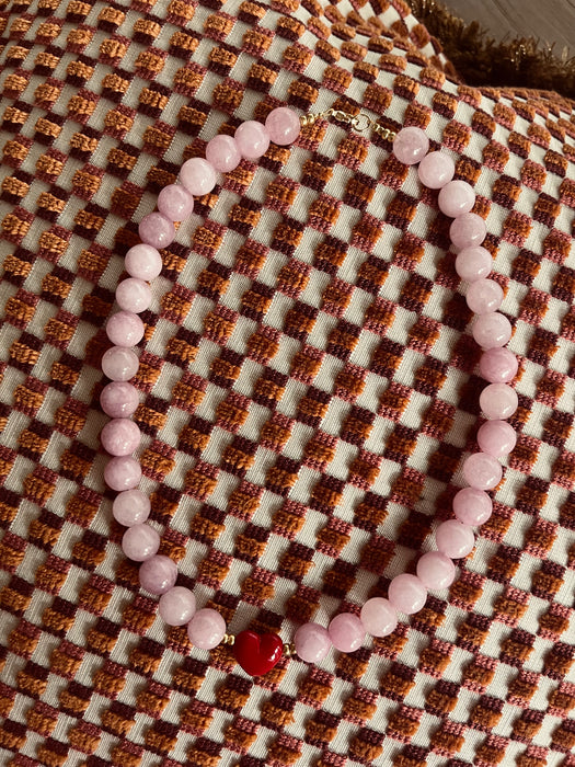 Love necklace pink