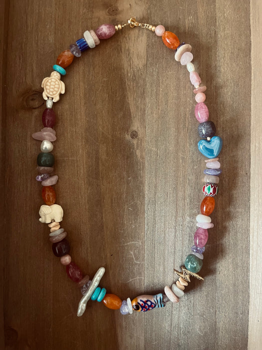 Multicharm necklace