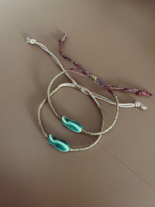 Green fish bracelet