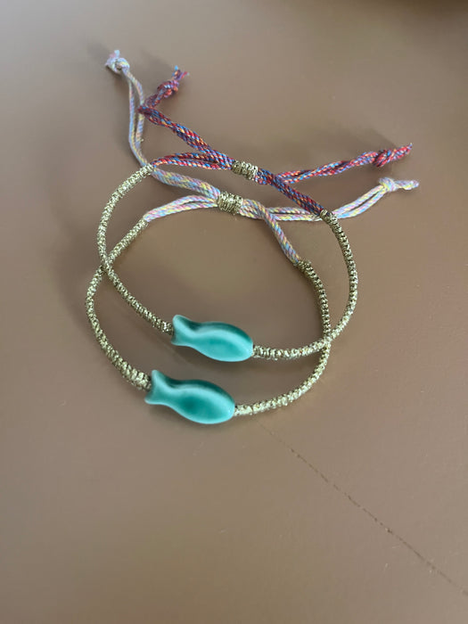 Green fish bracelet