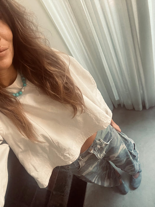 Turquoise pearl necklace