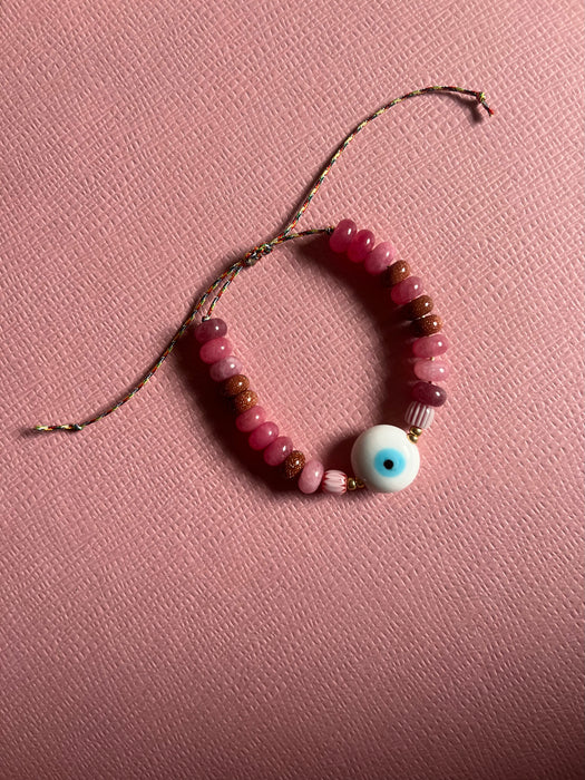 Eye bracelet pink