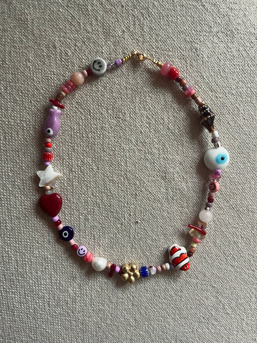 Multi charm necklace