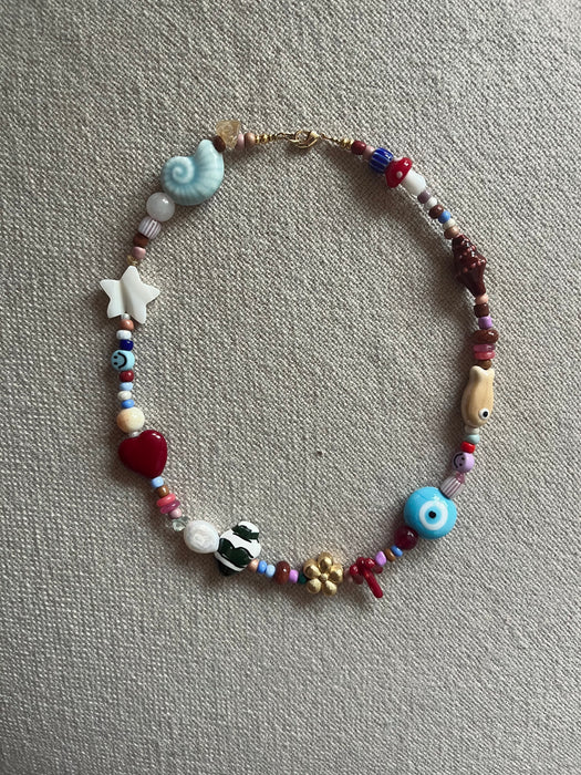 Multi charm necklace