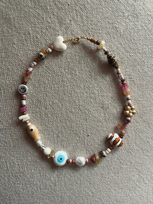 Multi charm necklace