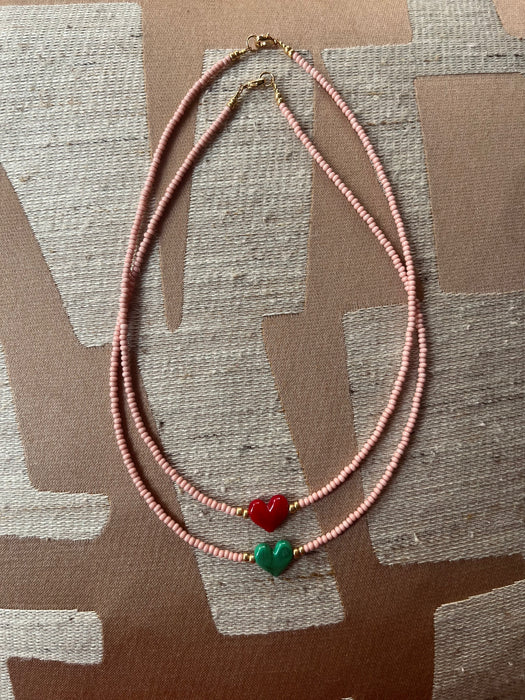 Love necklace petit | Pink