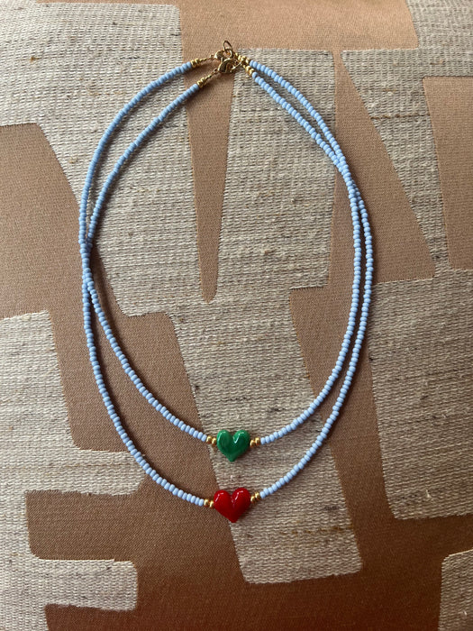 Love necklace petit | Light blue