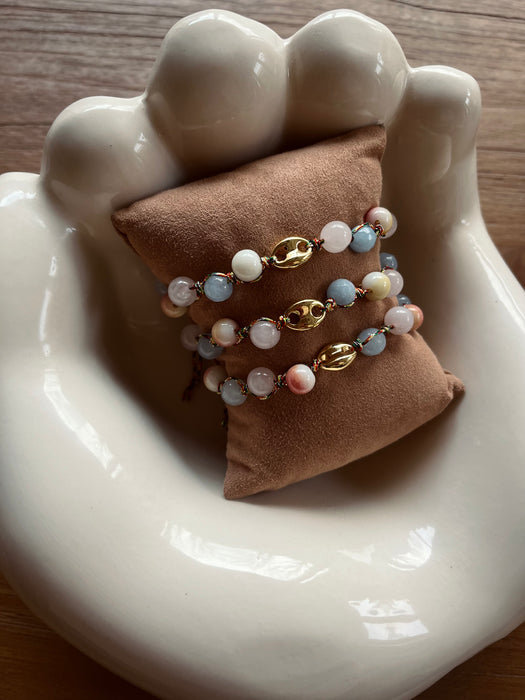 Golden bean bracelet