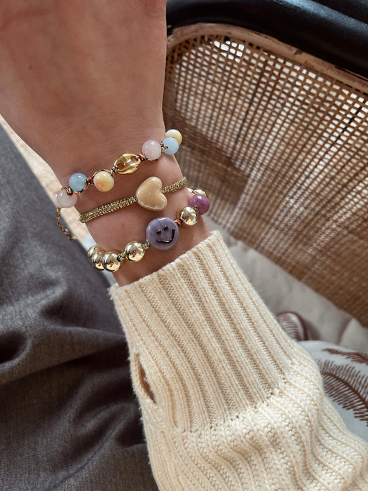 Golden bean bracelet
