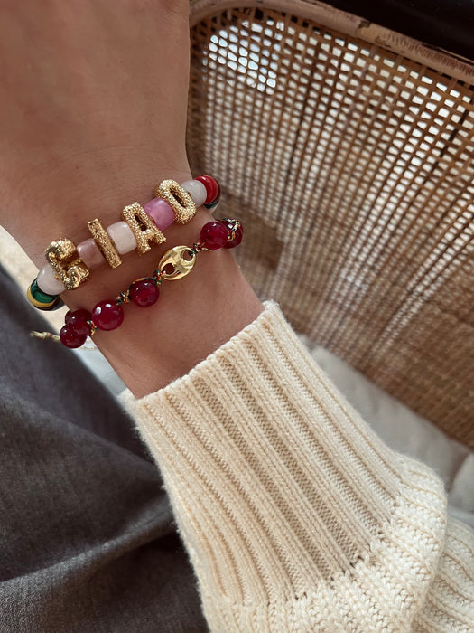 Golden bean bracelet