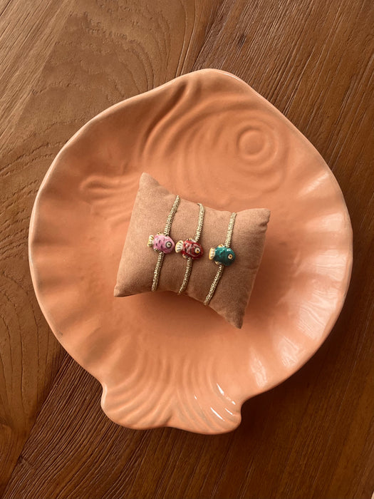 Multicolour fish bracelet