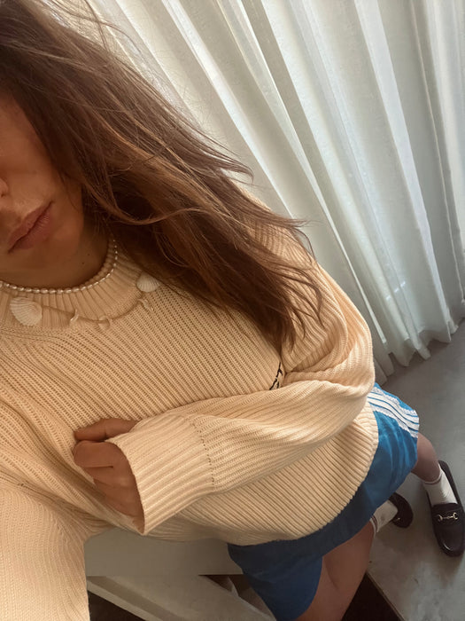 Mini shell necklace | Beige