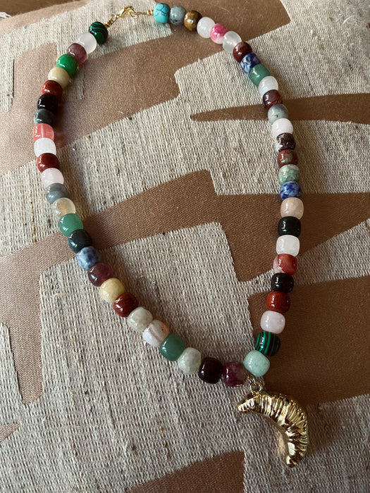 Croissant necklace