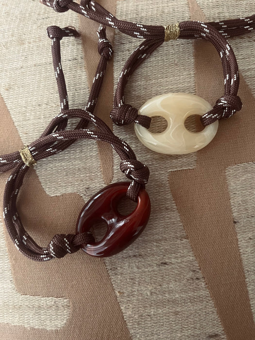Bean bracelet Brown