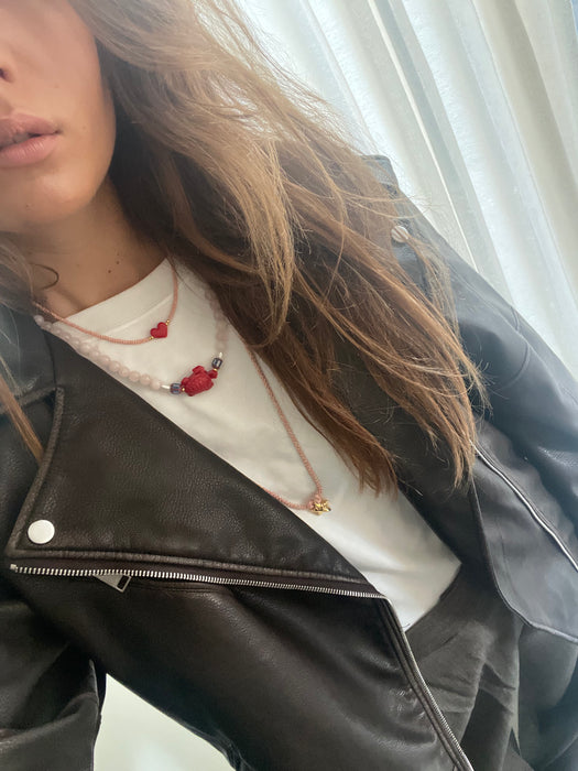 Love necklace petit | Red