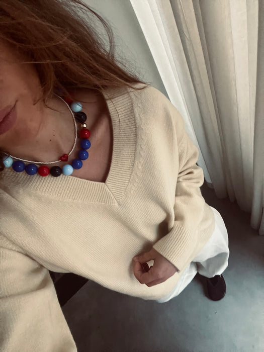 Disco dancing necklace| Blue