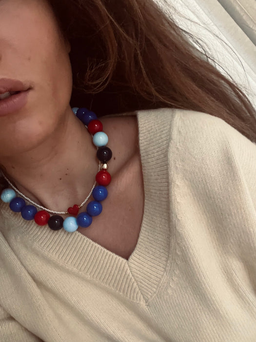 Disco dancing necklace| Blue