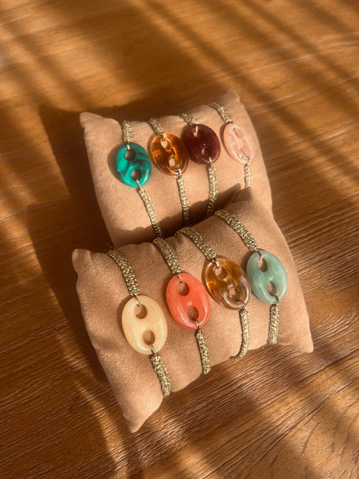 Mini golden bean bracelet