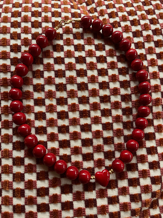 Love necklace red