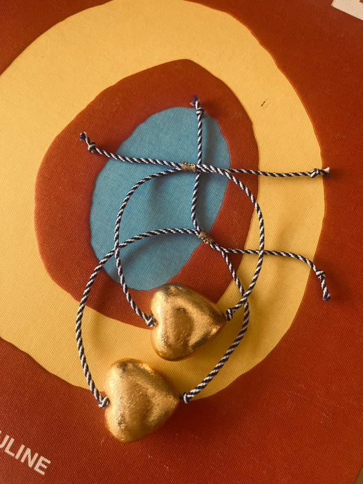 Golden heart bracelet