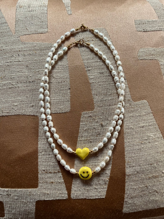 Love necklace pearl