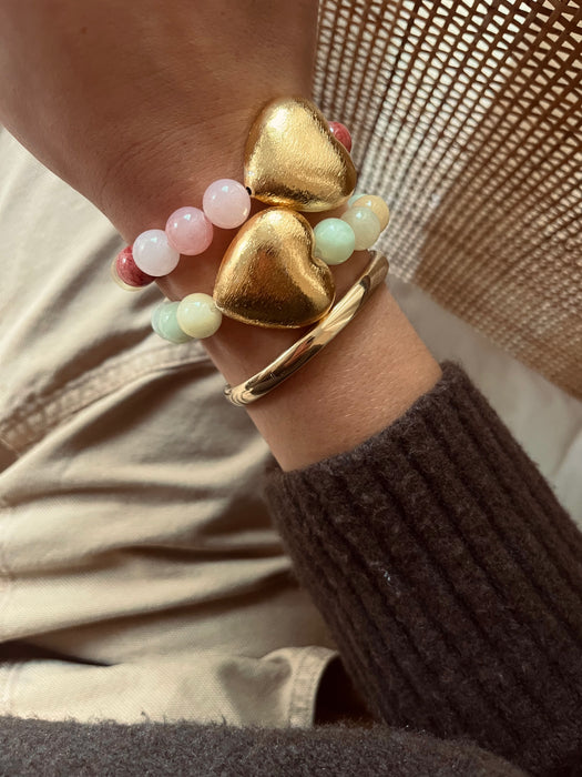 Golden love bracelet