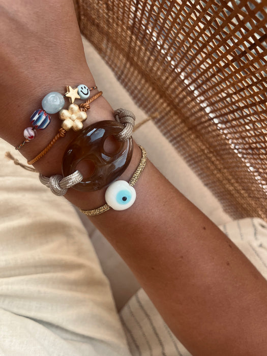 Golden flower bracelet