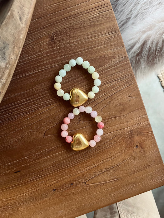 Golden love bracelet
