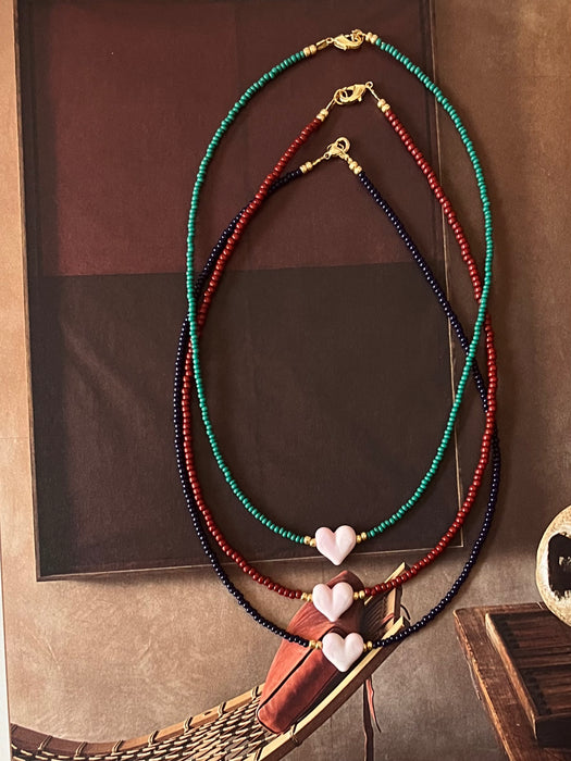 Love necklace petit | Pink