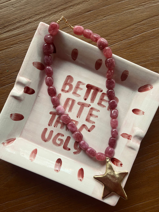 Star necklace | Pink