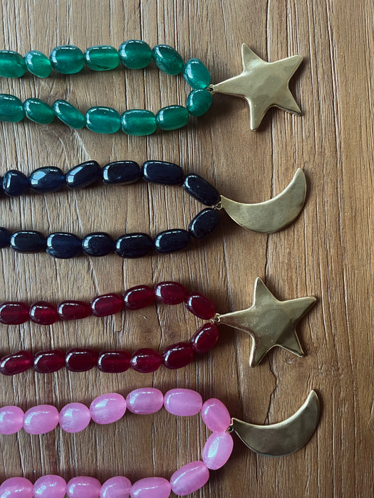 Star necklace | Green