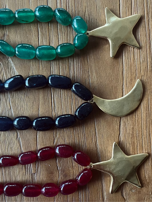 Star necklace | Red