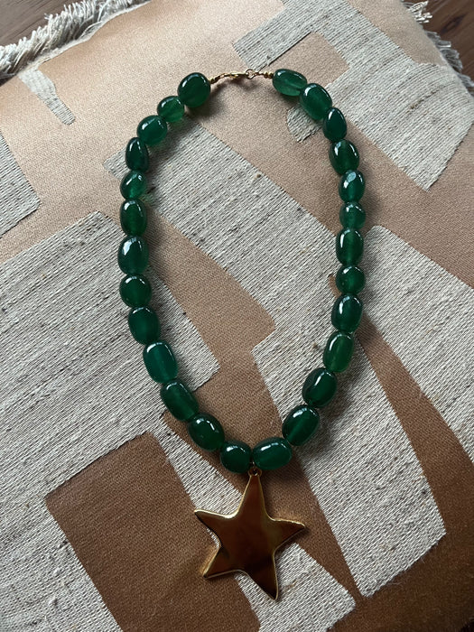 Star necklace | Green