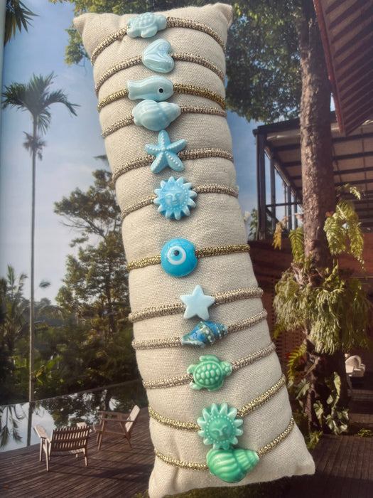 Fish light blue bracelet