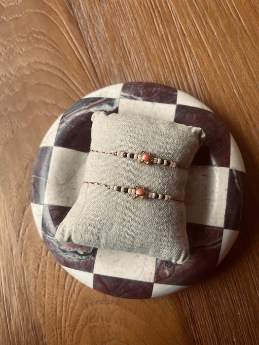 Mini turtle bracelet| Coral