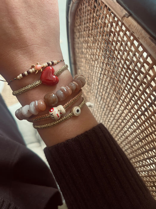 Mini turtle bracelet| Coral