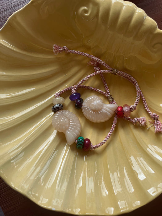 Shell disco bracelet